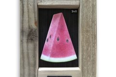 額装ごはん　スイカ