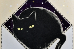 ⑲BOX　紙本彩色、雲肌麻紙、岩絵具　S3（27.3×27㎝）￥35000