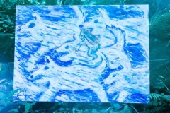 オオカミ（絵）80.3×100㎝-880000円