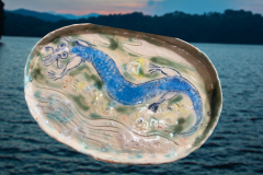 ドラゴン（皿）18×24㎝-33000円