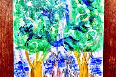 ボタニカル（絵・小）27.3×22㎝-50000円