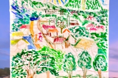 伊豆高原風景タペストリー-130×100㎝-280000円