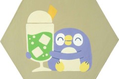 【19】ぺんぐいん(メロンソーダ) 六角型(30cm) 40,000円（税込み）
