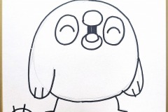 にたぁぺんぐいん画　01　13.5cm×12cm　5000円（税込）