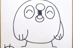 にたぁぺんぐいん画　04　13.5cm×12cm　5000円（税込）