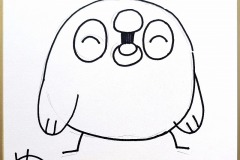 にたぁぺんぐいん画　06　13.5cm×12cm　5000円（税込）