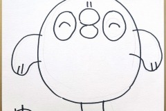 ぬぅぺんぐいん画　03　13.5cm×12cm　5000円（税込）