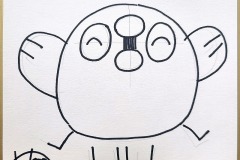 びっくりぺんぐいん画　02　13.5cm×12cm　5000円（税込）
