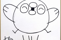 びっくりぺんぐいん画　06　13.5cm×12cm　5000円（税込）