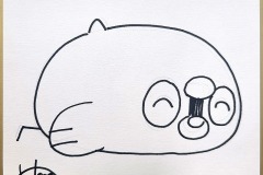 めんどいぺんぐいん画　01　13.5cm×12cm　5000円（税込）