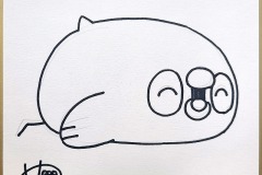 めんどいぺんぐいん画　04　13.5cm×12cm　5000円（税込）