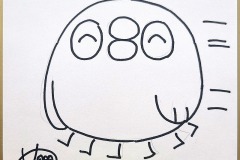 ダッシュぺんぐいん画　02　13.5cm×12cm　5000円（税込）