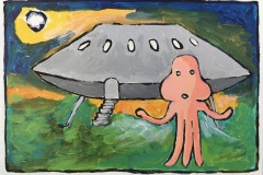 ㉑「昨日の火星人」キャンバス