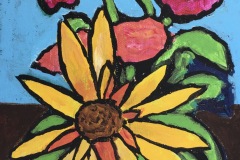㉓「はじまりの花」キャンバス